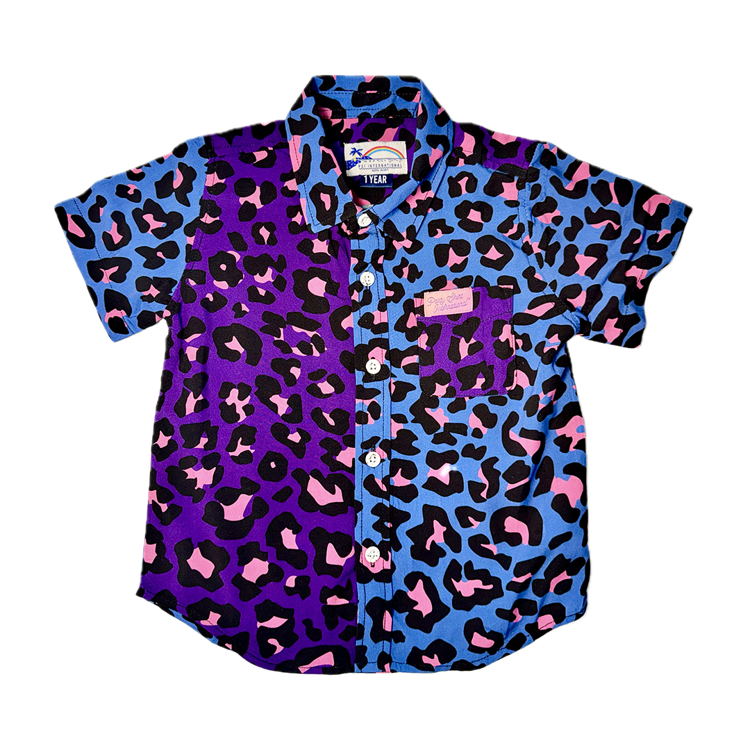 Neon Leopard Kid's Cabana